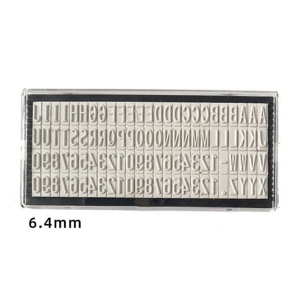 6.4mm Type Stamp For Digital Letter Stamp For DIY Cut And Paste 3mm 4mm